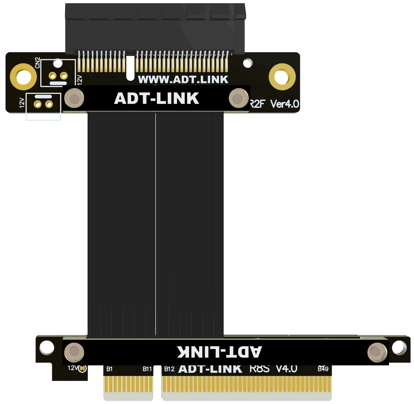 2021全新4.0 PCI-E x4延长线转接x8支持网卡硬盘USB卡ADT-图2