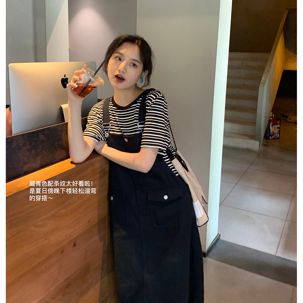 背带控出品 私服超好穿 别致洋气的小花苞背带裙可通勤可扮嫩 酸奶的衣橱 淘优券