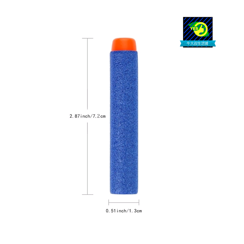 100Pcs Soft Toy Gun EVA Bullets 7.2cm Refill Darts For Nerf - 图1