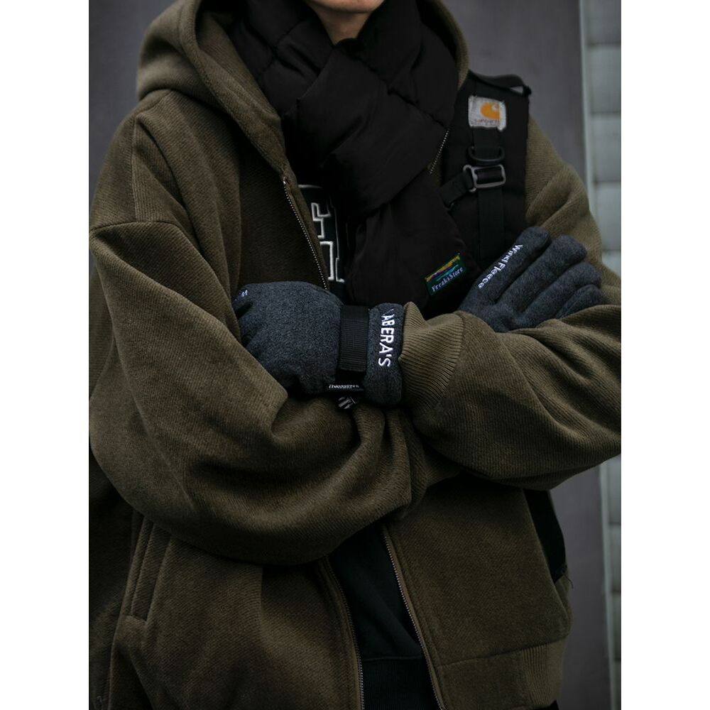 秋冬定制呢料棉衣新款加厚保暖毛呢外套男潮牌宽松情侣连帽呢大衣,淘宝优惠券,粉丝福利购,淘宝优惠卷