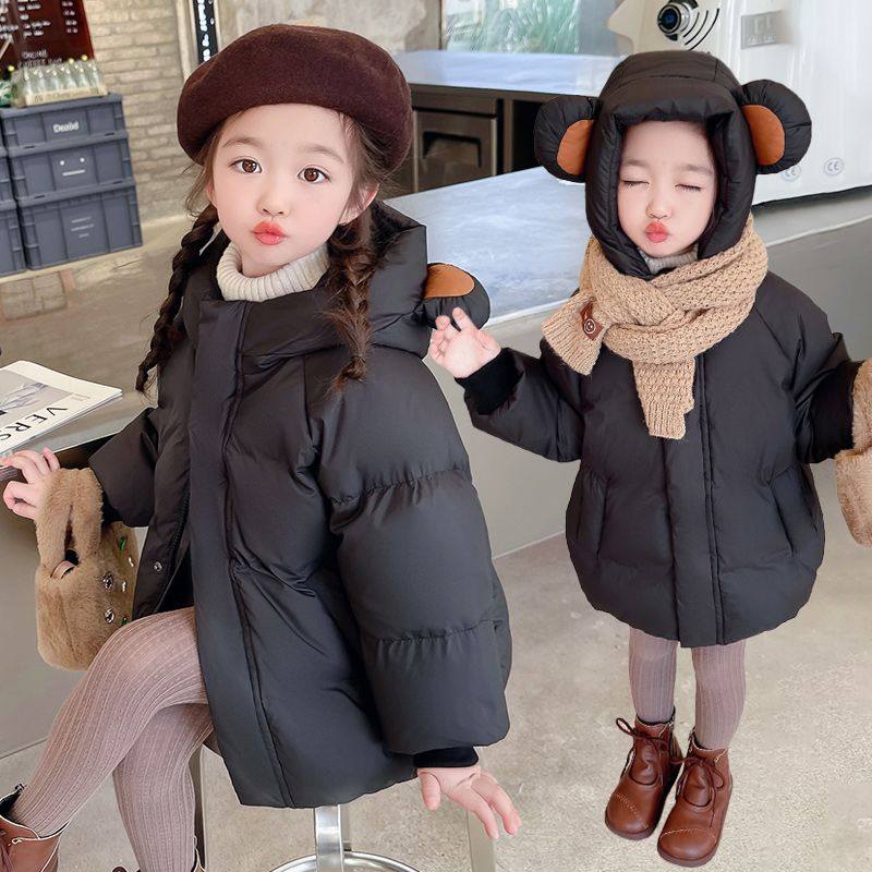 女童羽绒服2025新款冬季棉服加厚连帽外套90白鸭绒洋气保暖冬装潮,淘宝优惠券,粉丝福利购,淘宝优惠卷