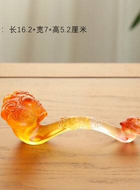 琉璃如意招财进宝纳财貔貅如意中式客厅工艺品摆件招财鸿福琉璃