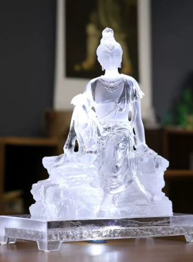自在观音寺庙摆件琉璃佛像