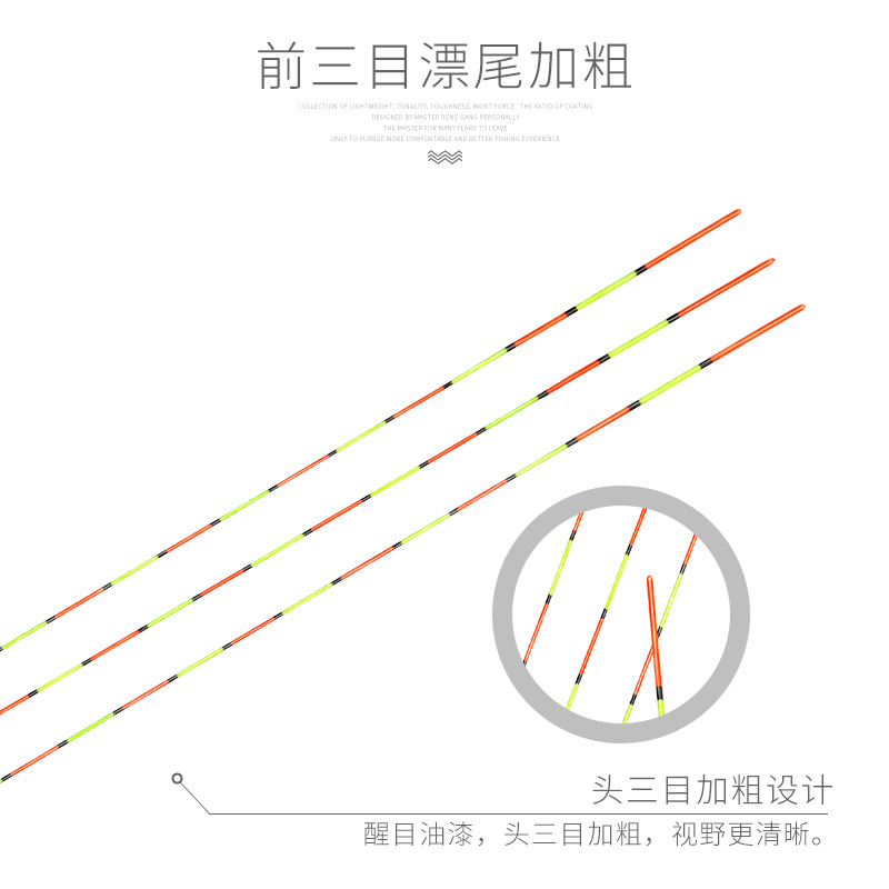 武汉天元浪尖X008碳素浮漂高灵敏醒目加粗加长漂尾大物漂鱼漂-图2