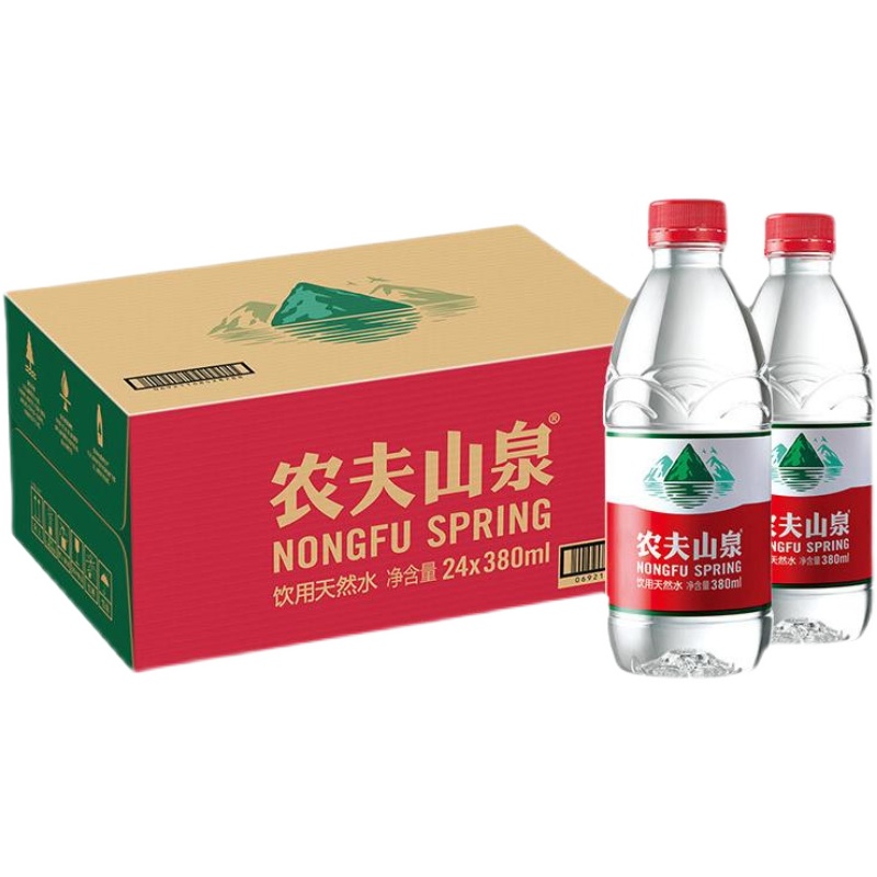 农夫山泉饮用天然水380ml*12瓶550ml24瓶整箱包邮小瓶装非矿泉水 - 图3