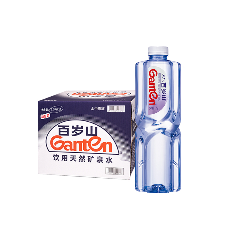 百岁山饮用天然矿泉水1.5L升12瓶整箱包邮大瓶装饮用水348ml570ml - 图3