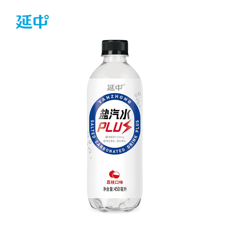 延中电解质盐汽水plus450ml12瓶600ml西柚荔枝味运动健身碳酸汽水 - 图3