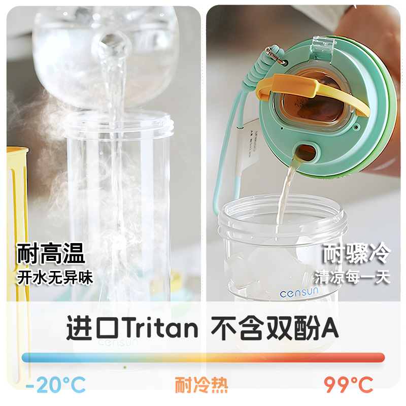 先行咖啡冷萃壶tritan大容量冷萃杯夏季便携随行水果冷萃茶水瓶