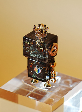 原创朋克机器人重工吊坠项链