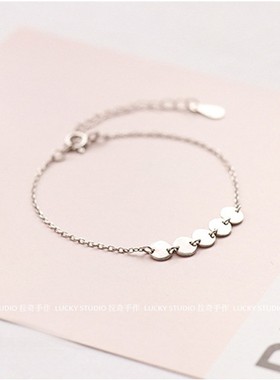 小众设计纯银手链女女森系轻奢