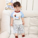 Little O Dad Baby Boy Baby Boy Summer Thin Modal Home Clothes Baby Short Sleeve Shorts Shorts Pajamas Set