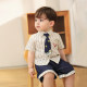 Little O Dad Baby Boy Baby Boy Short Sleeve Suit 2026 New Summer One-year-old Shirt Baby Handsome Spring Clothing