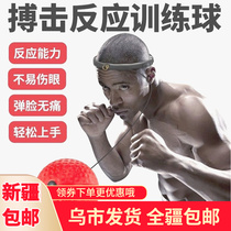 Xinjiang head-mounted boxing speed ball training reaction ball to vent elastic ball decompression Pressure Magic Ball Net