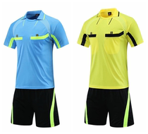 Turn Collar Professional Football Referee Suits Professional Short Sleeve Match Referee Football Match Ball Referee Clothing Breathable Comfort