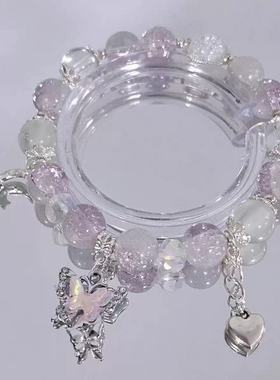 热销批发爆款甜美紫色韵味手链轻奢少女风闺蜜款手链礼物