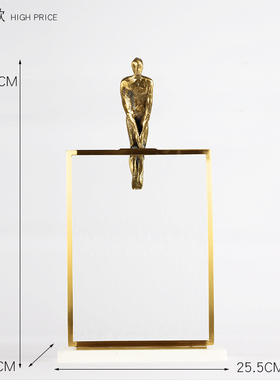 样板房会所展厅抽象人物复古摆件