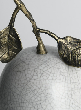 京茵轻奢风酒柜创意陶瓷苹果摆件