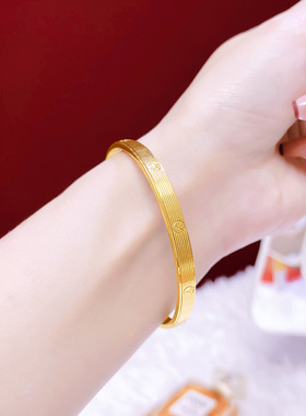 沙金钻纹手镯时尚简约女款手环