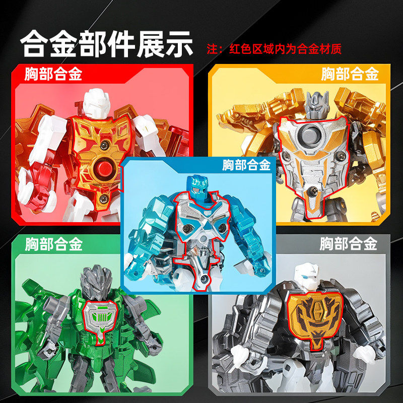 儿童恐龙变形玩具合体机甲机器人霸王龙金刚模型男孩6岁生日礼物,淘宝优惠券,粉丝福利购,淘宝优惠卷
