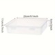 Large capacity multifunctional transparent plastic storage box with lid toy desktop organization puzzle storage box stationery box