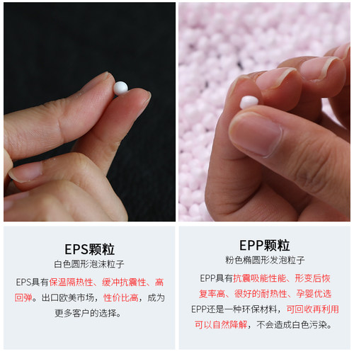 泡沫颗粒懒人沙发填充物纳米颗粒公仔进口保丽龙粒子珠雪花泥 EPP - 图1