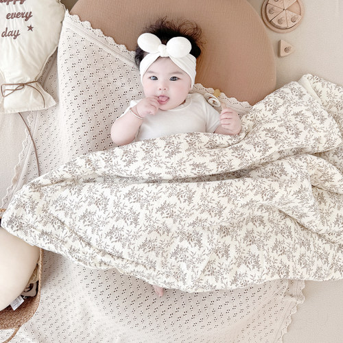 婴儿包被初生儿抱被纯棉加厚新生儿产房包单宝宝外出包裹被四季款 - 图2