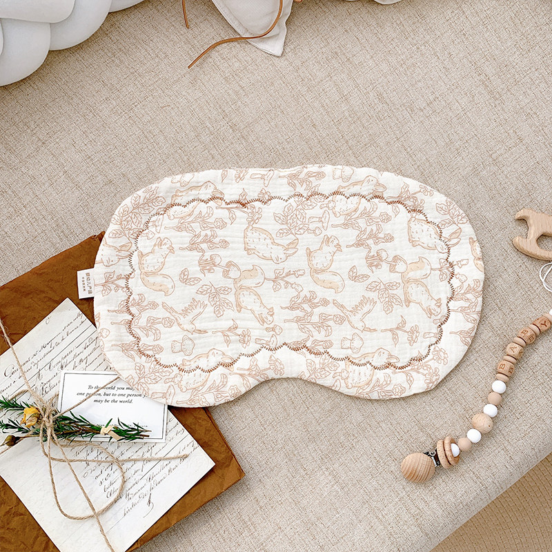 婴儿枕头0到6个月纯棉透气云片枕初生宝宝平枕头防吐奶小枕垫枕巾,淘宝优惠券,粉丝福利购,淘宝优惠卷