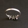 Ikkyu Old Silversmith 925 sterling silver three-pointed star tail ring hip-hop punk trend couple men's and women's ring