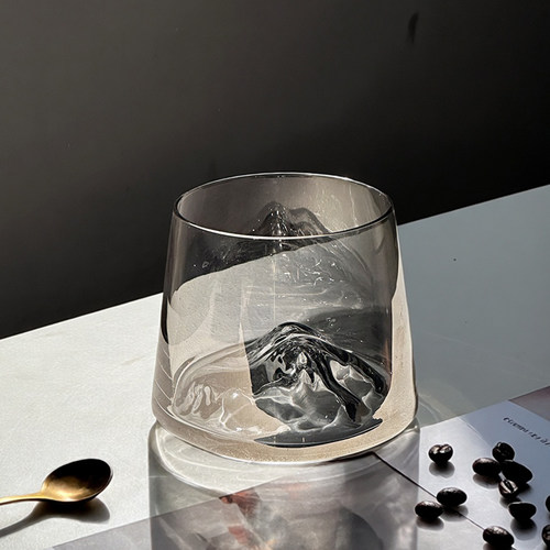 SkyBloom诗客微醺富士山日式观山威士忌酒杯高级家用高颜值玻璃杯 - 图1