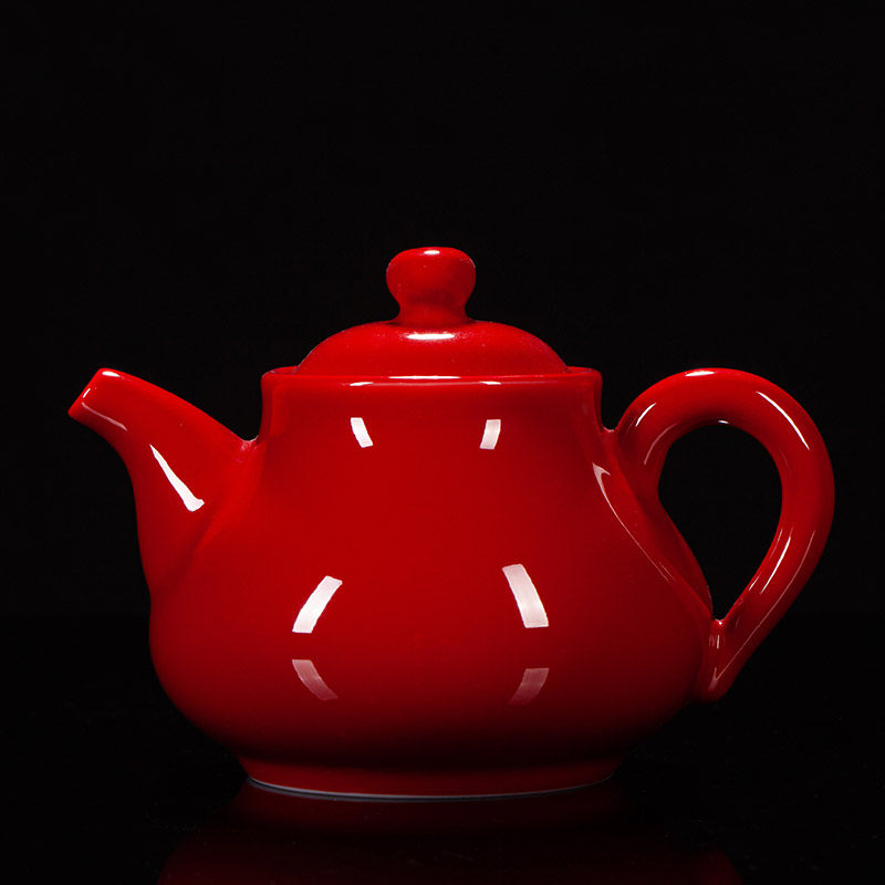 古垚/陈清宜手工中国陶瓷茶壶功夫茶具单壶红色陶瓷郎红婚庆礼品,淘宝优惠券,粉丝福利购,淘宝优惠卷