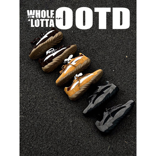 NewRockStarChoppa 2026新款美式复古德训鞋男夏季休闲运动赛车鞋 - 图0