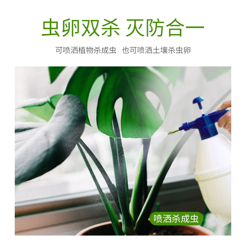 花卉植物杀虫剂灭花盆小飞虫药月季花草除虫