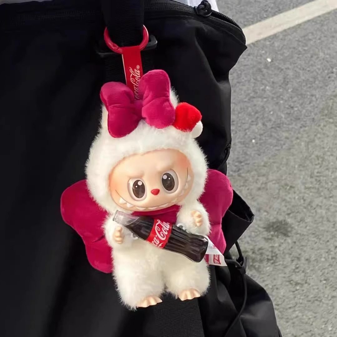 17cm三代拉布布可口可乐联名拉布布娃衣搪胶盲盒玛丽猫蝴蝶结配饰,淘宝优惠券,粉丝福利购,淘宝优惠卷