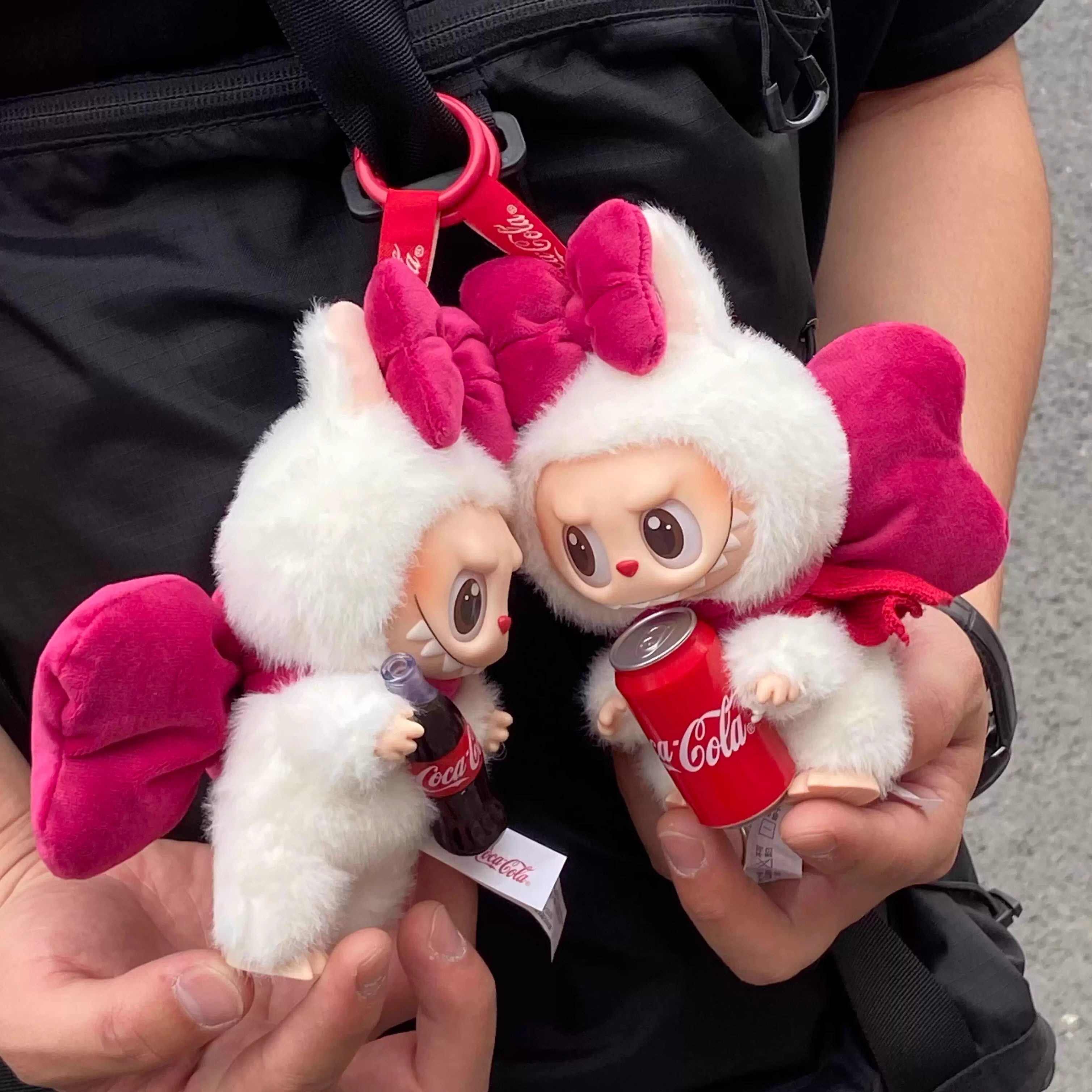 17cm三代拉布布可口可乐联名拉布布娃衣搪胶盲盒玛丽猫蝴蝶结配饰,淘宝优惠券,粉丝福利购,淘宝优惠卷