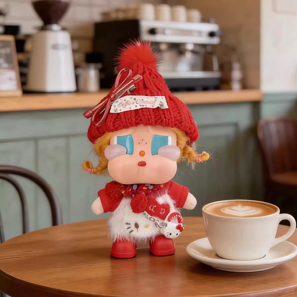 哭娃娃衣crybaby度假咕噜咕噜新年娃衣红色hellokitty毛衣帽喜庆,淘宝优惠券,粉丝福利购,淘宝优惠卷