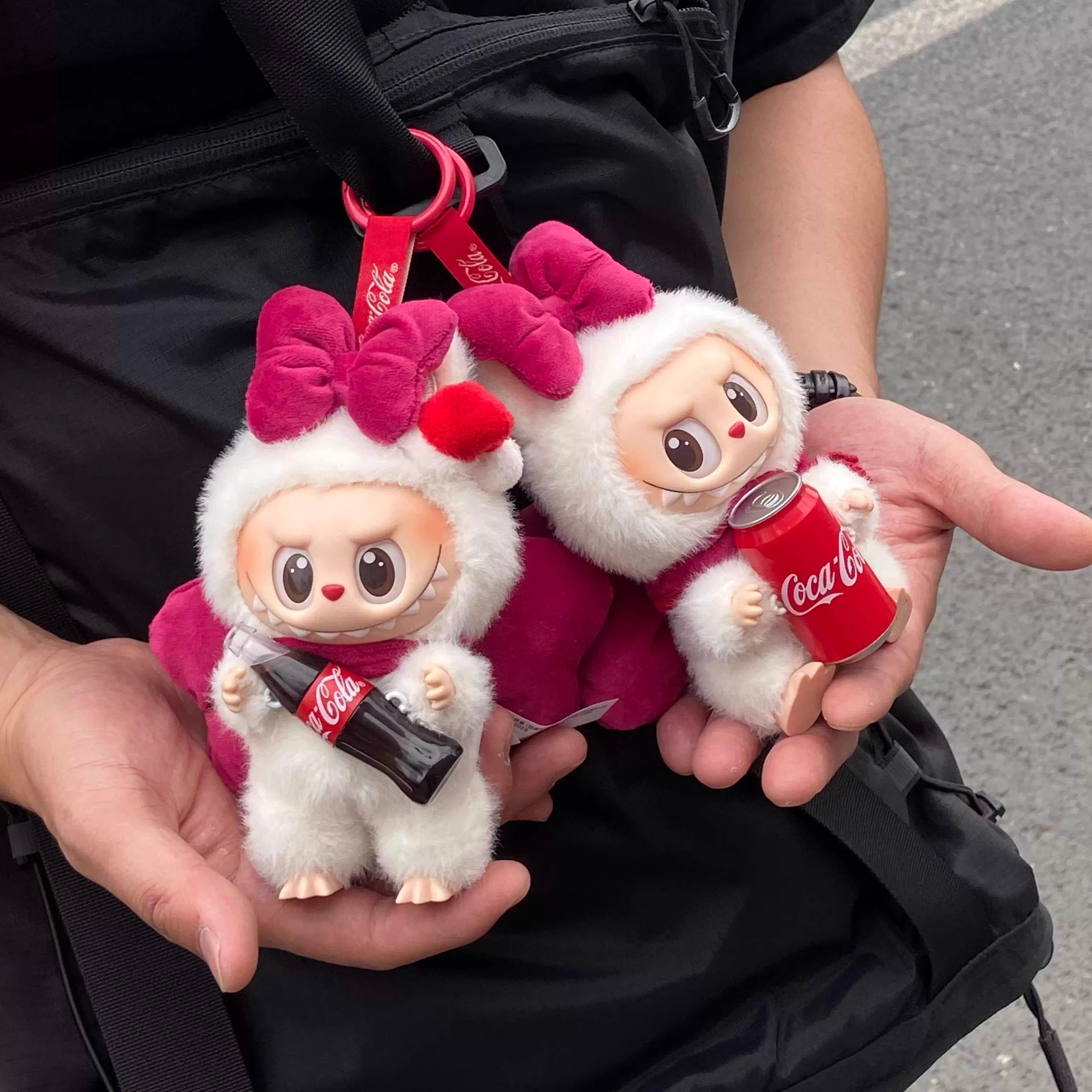 17cm三代拉布布可口可乐联名拉布布娃衣搪胶盲盒玛丽猫蝴蝶结配饰,淘宝优惠券,粉丝福利购,淘宝优惠卷