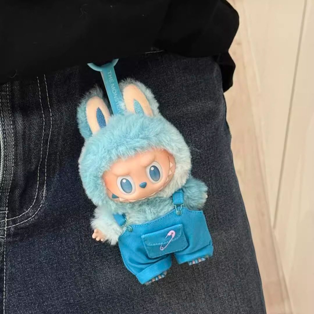 labubu娃衣三代3.0前方高能17cm拉布布衣服炫彩背带裤套装替换装,淘宝优惠券,粉丝福利购,淘宝优惠卷