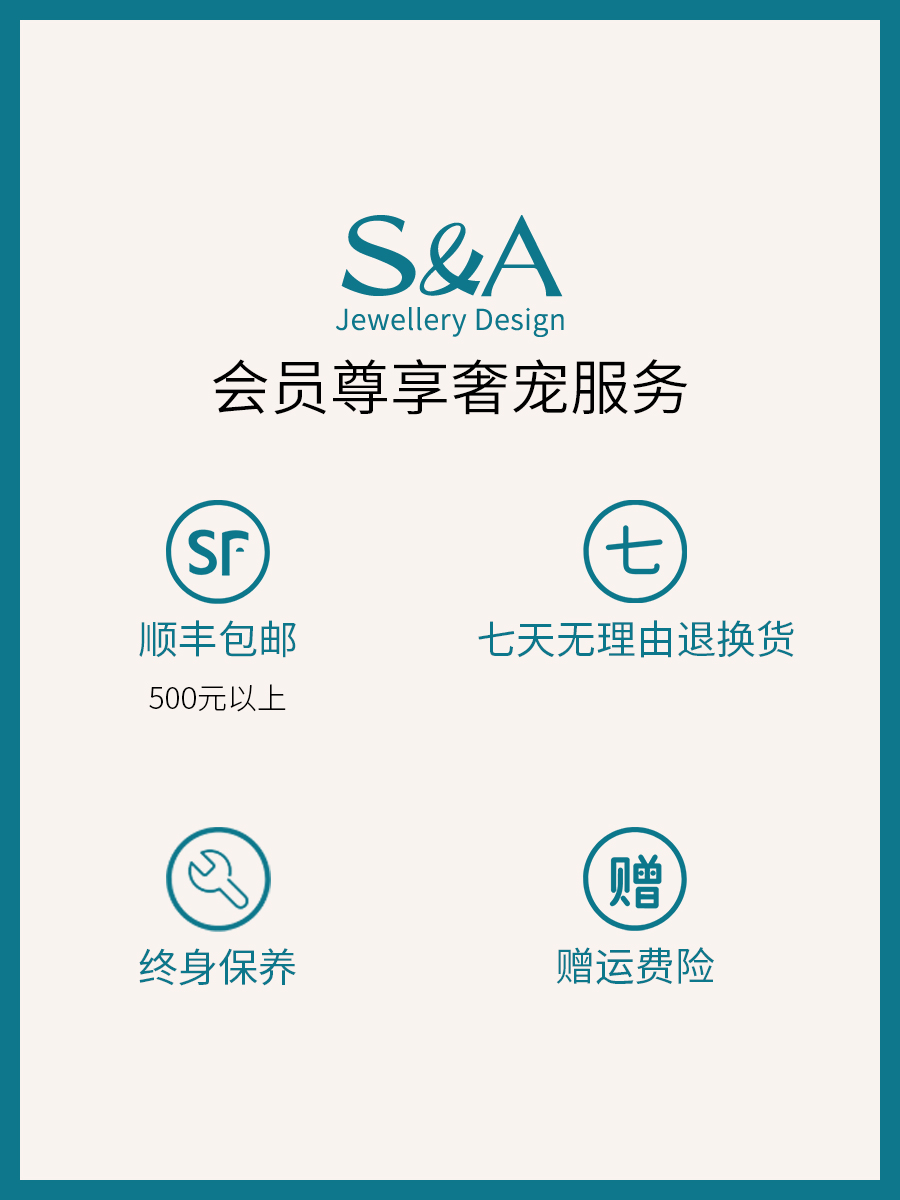 sa珠宝旗舰店S＆A赛吉波罗的海天然琥珀蜜蜡戒指花珀925纯银镶嵌欧式-幸运草3