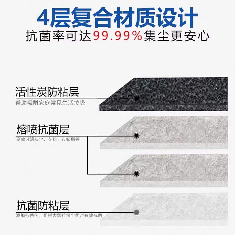 适用于科沃斯X5PRO扫地机器人滤网垃圾集尘袋清洁液抹布耗材配件 - 图1