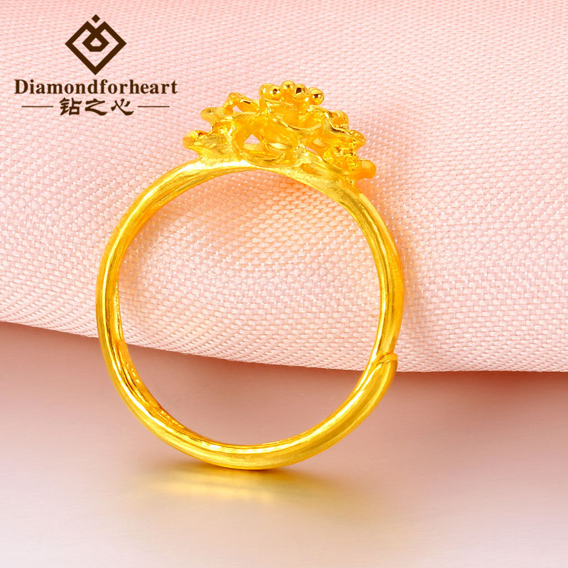 pure gold ring design for female