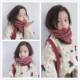 Children's scarf autumn and winter Korean style plaid knitted scarf