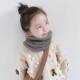 Children's scarf autumn and winter Korean style plaid knitted scarf