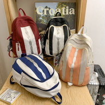 School Bag Women Fresher Sweet Double Shoulder Bag Trend Big Capacity New Backpack Junior High School Students Fashion Backpack High School