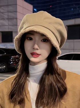 显脸小大头围帽子女冬日系堆堆帽