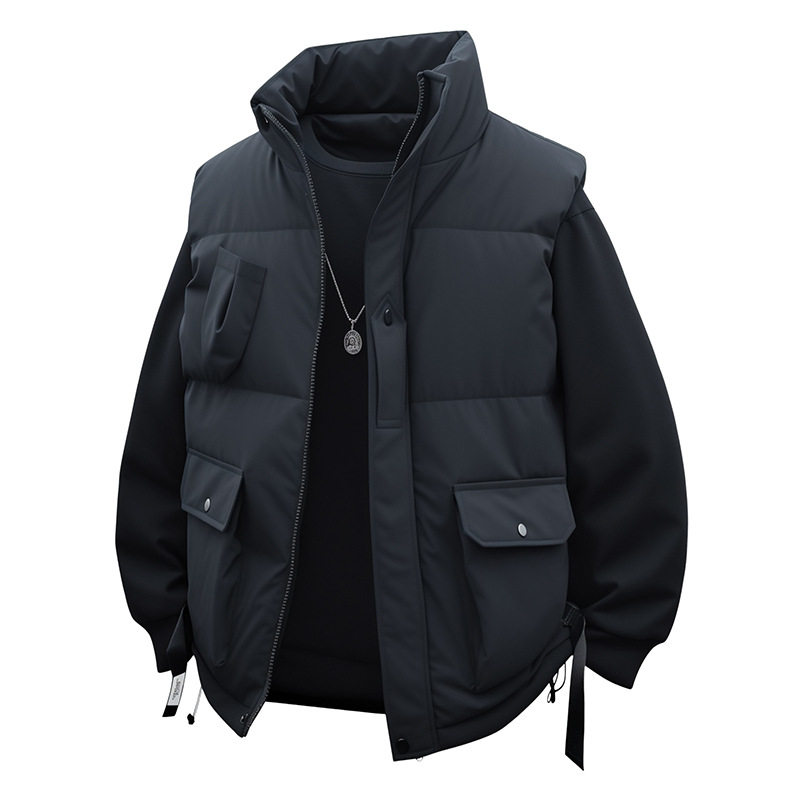 今年流行特惠美式潮牌大码立领棉衣马甲男冬季纯色保暖坎肩夹克,淘宝优惠券,粉丝福利购,淘宝优惠卷