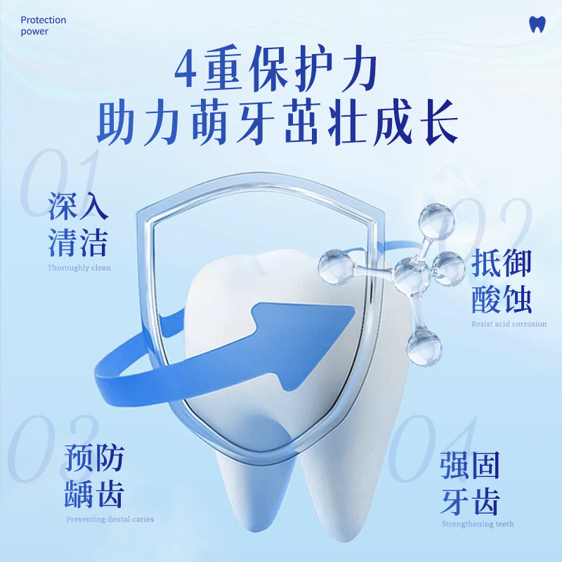 【韩国产】儿童牙膏含氟防蛀牙防龋齿3到6—12岁小孩宝宝牙膏葡萄