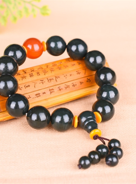 新疆和田玉女士佛珠手链