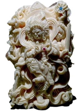 象牙果原创设计不动明王属鸡的守护神男女款本命佛吊坠牌子挂件