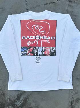 精选好物推荐 电台司令Radiohead美式vintage摇滚设计男女长袖t恤