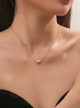 其他养殖珍珠铜盒子链女项链